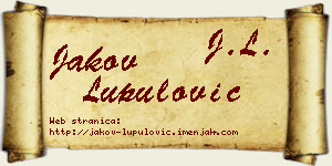 Jakov Lupulović vizit kartica